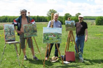 Atelier de pictură în aer liber la Fetești