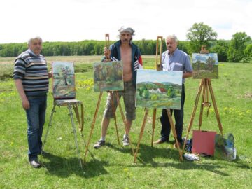 Pictură în aer liber la Fetești, de Ziua Europei