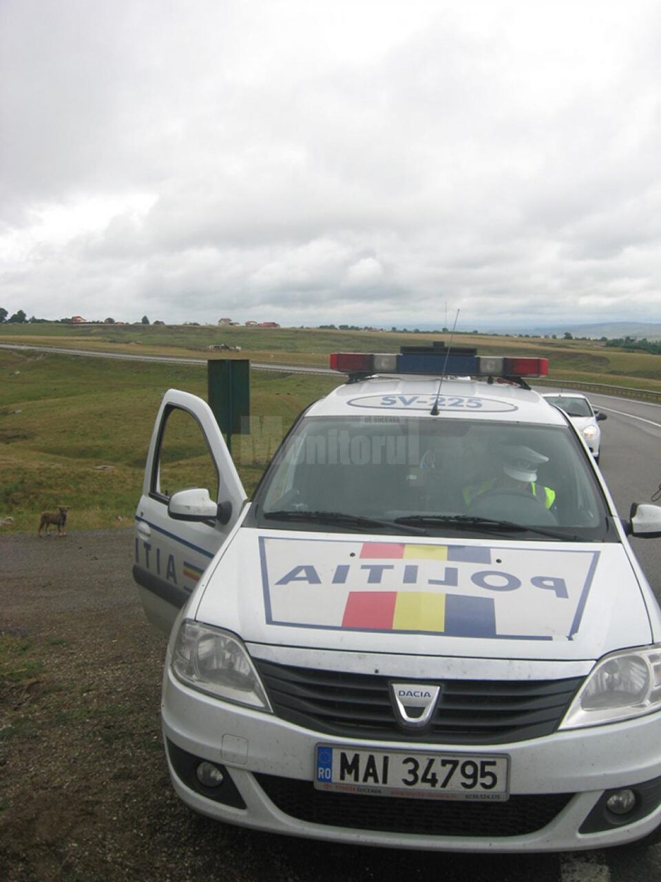 Una dintre acțiunile de control s-a desfășurat pe timp de zi, cu autospecialele cu radar