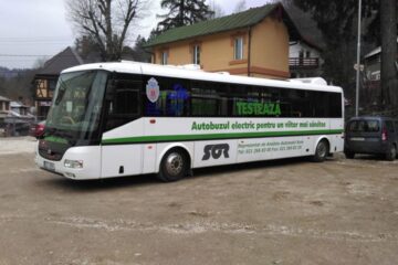 Autobuzul electric produs în Cehia, care va circula în Suceava săptămâna viitoare. Foto: Promotor