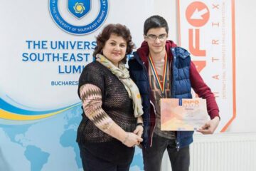 Matei Clipa, alături de prof. Gabriela Coajă