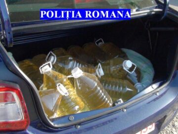 O armată de polițiști a descins ieri dimineață împotriva comerțului sătesc cu alcool contrafăcut