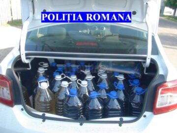 O armată de polițiști a descins ieri dimineață împotriva comerțului sătesc cu alcool contrafăcut