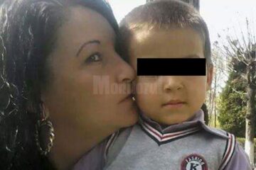 Mariana Veronica Sologiuc, alături de fiul său, acum în vârstă de 4 ani