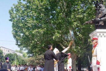 Bustul lui Ștefan cel Mare este cel mai impozant de pe „Aleea domnitorilor”