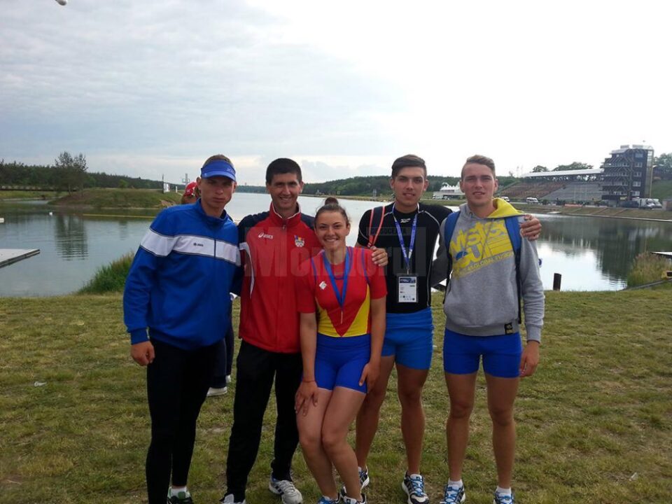 Cei patru sportivi de la CSM Suceava participanți la europene alături de antrenorul Ioan Despa