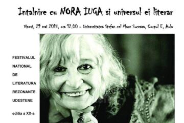 Întâlnire cu Nora Iuga, vineri, la USV