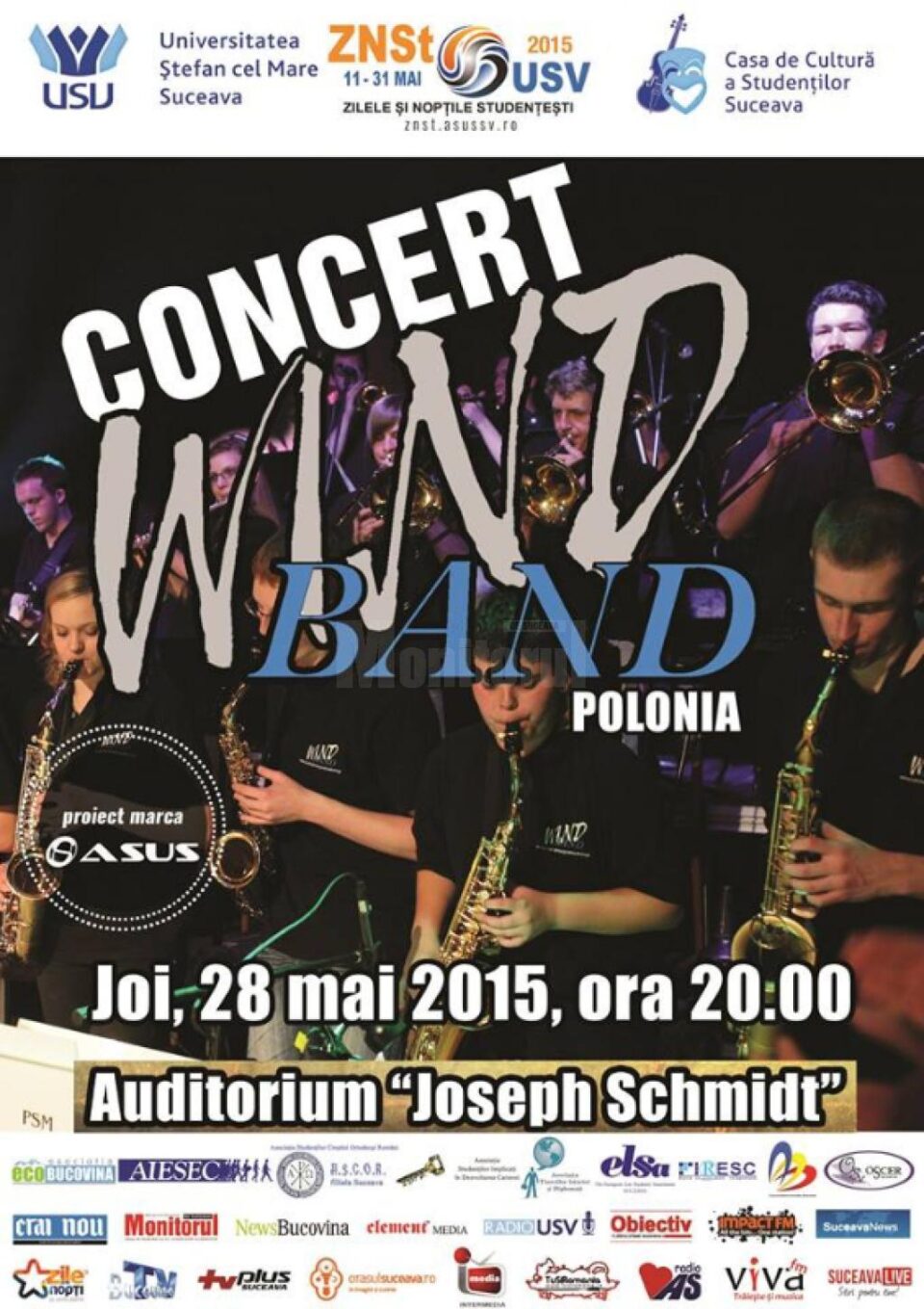 Concert cu Wind Band din Polonia, la USV
