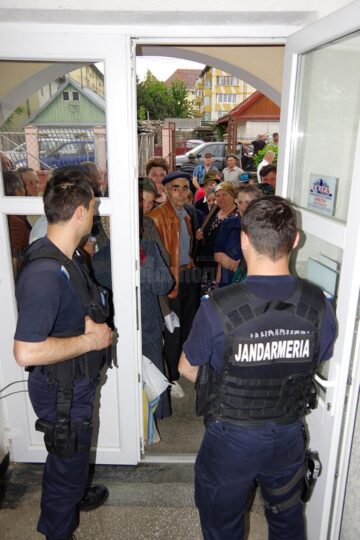 Jandarmii au fost solicitați de APIA pentru ca lucrurile să nu scape de sub control