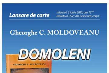 Gheorghe C. Moldoveanu își lansează o nouă carte la Biblioteca USV