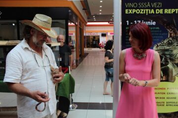 Țestoase carnivore și șerpi de peste 5 metri, pe culoarele Shopping City Suceava