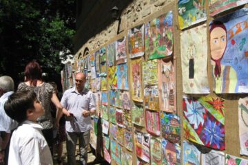 Expoziția concurs de desene „Vis de copil în casa bunicilor”