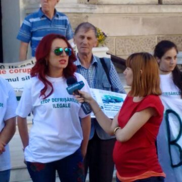 „DNA, DNA, asta e ancheta ta!”, strigătul sucevenilor veniți să spună „Stop” tăierilor ilegale de păduri