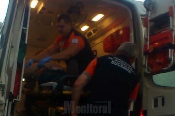 Bărbatul, care a intrat în stop cardio-respirator, a fost preluat de ambulanță