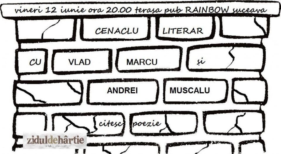 Cenaclu literar pe terasa Rainbow