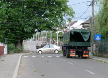 Haos creat de vânt la Fălticeni