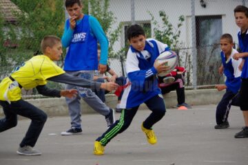 Rugbiul a fost rege pentru o zi la școala din Plopeni