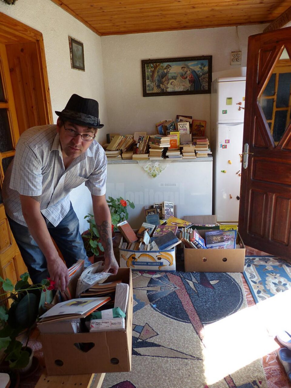 O parte din cărțile adunate până acum din donații