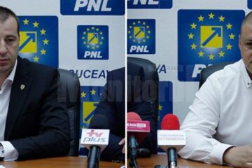 Viceprimarii PNL ai Sucevei, Lucian Harșovschi și Ovidiu Doroftei