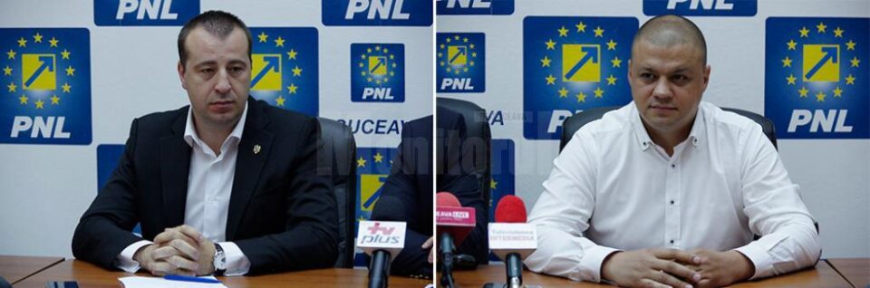Viceprimarii PNL ai Sucevei, Lucian Harșovschi și Ovidiu Doroftei