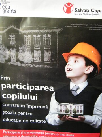 Proiect al Organizației Salvați Copiii, demarat la Școala Gimnazială Fântâna Mare
