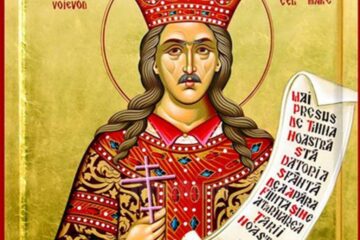 Sfântul Ștefan cel Mare - icoană pictată în atelierele Mănăstirii Putna
