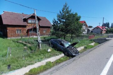 Lituanian implicat într-un accident violent la Poiana Stampei