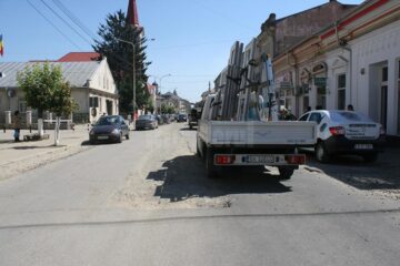 Așa arată strada Ștefan cel Mare din Rădăuți, una dintre cele mai importante și mai circulate
