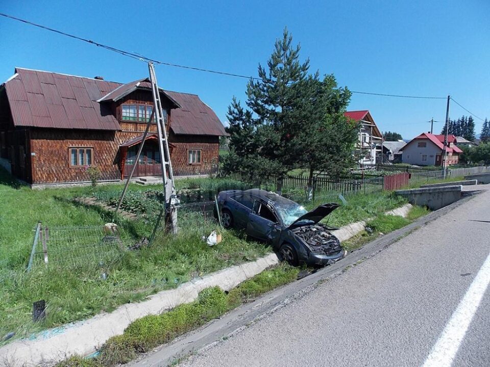 Accidentul s-a petrecut la Poiana Stampei, iar la volan se afla un lituanian în vârstă de 72 de ani