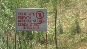 La Iazul Pocoleni sunt numeroase semne de avertizare privind scăldatul interzis
