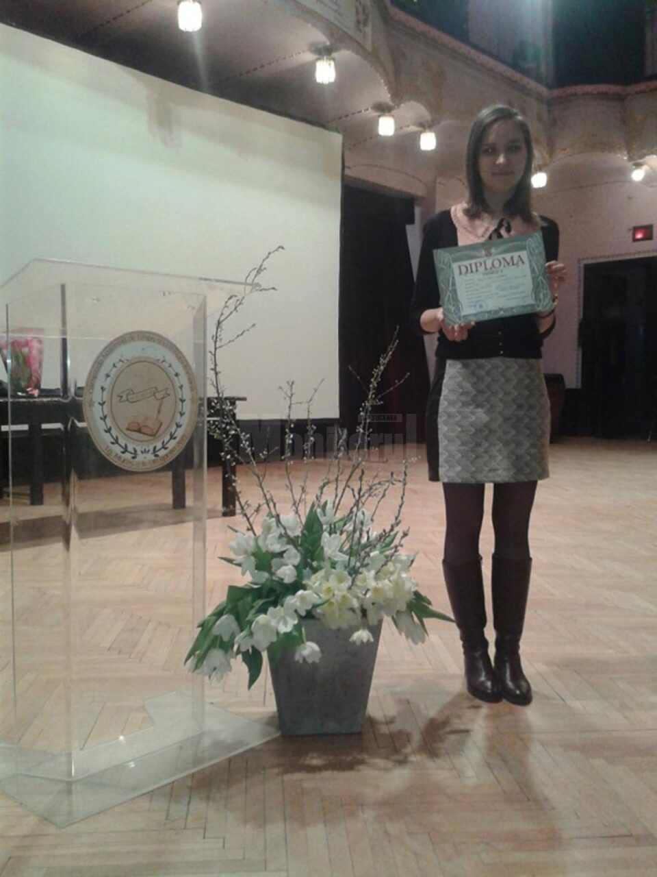 Andreea Larisa Pălie, absolventă a Colegiului Național „Nicu Gane” Fălticeni