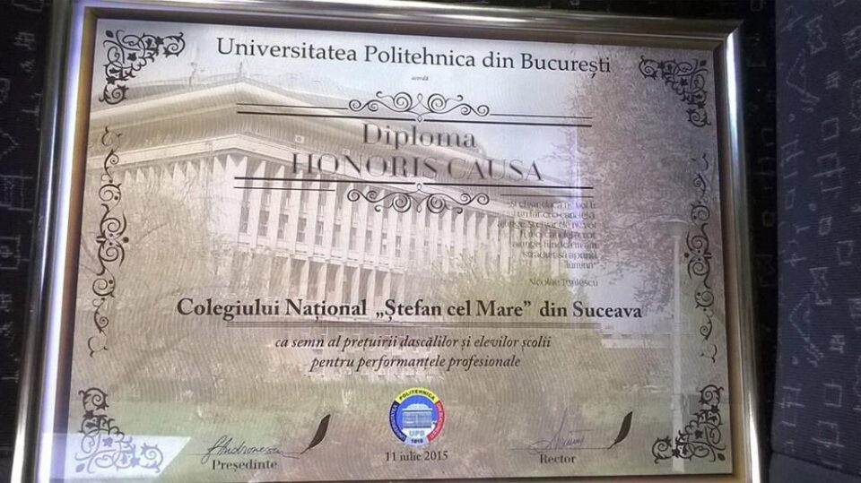 Un tânăr sucevean este șef de promoție al Universității Politehnice din București