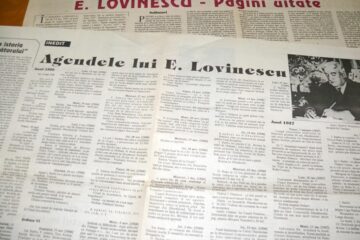 Agendele literare ale lui Eugen Lovinescu au fost prezentate publicului