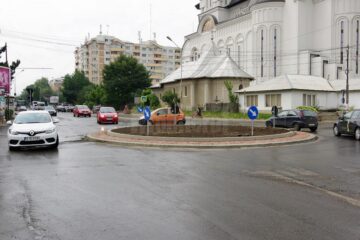 Sensul giratoriu din intersecția Mărășești