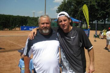 Ilie Mironescu împreună cu tenismenul Andrei Pavel