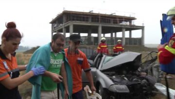 Andrei Dirvariu, tânărul care a supraviețuit teribilului impact, dar și-a pierdut soția și mama