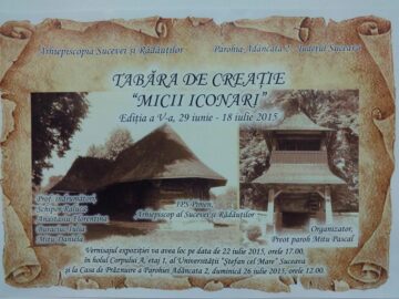 92 de copii au participat la Tabăra de creație „Micii iconari”, ediția a V-a, organizată la Adâncata