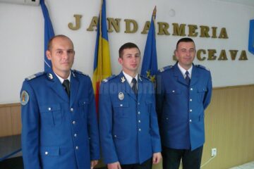 Jandarmi de la IJJ Suceava, înaintați în grad în cadrul ceremoniei de ieri
