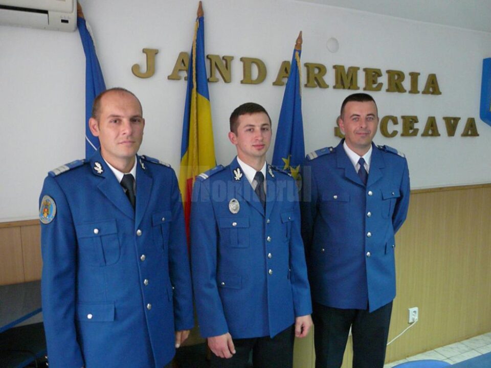 Jandarmi de la IJJ Suceava, înaintați în grad în cadrul ceremoniei de ieri