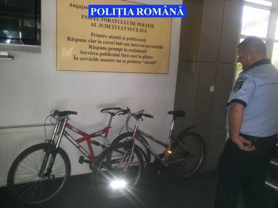 O parte din bicicletele recuperate de la hoț