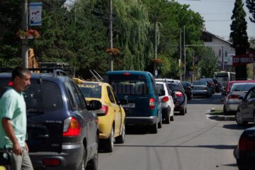 Asfaltările din zona intersecției Mărășești au dat peste cap traficul rutier la începutul săptămânii
