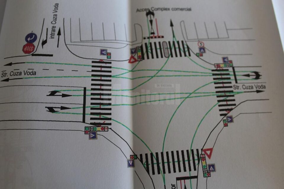 Modificări rutiere la intersecția străzilor Cuza Vodă cu Eroilor