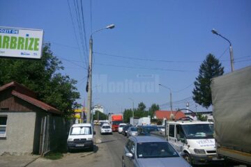 Pe strada Traian Vuia s-a circulat bară la bară pe ambele sensuri de mers