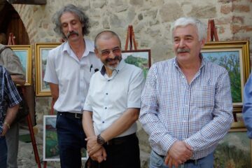 Fondatorii Grupului Domino, Iosif Csukat, Tiberiu Cosovan și Iulian Dziubinski (de la dreapta la stânga)