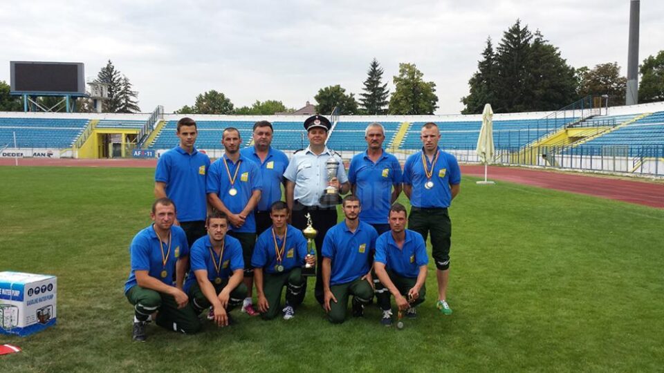 Pompierii voluntari din Brodina, pentru a patra oara campioni naționali la concursurile profesionale