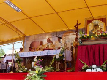 Pelerini din țară și străinătate au sărbătorit-o pe Sfânta Maria, la Cacica