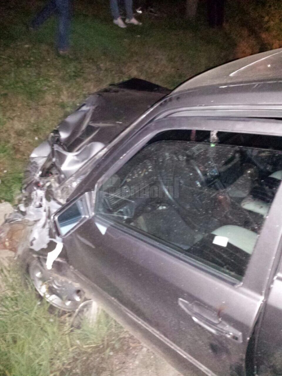 Mașina condusă de tânărul de 19 ani