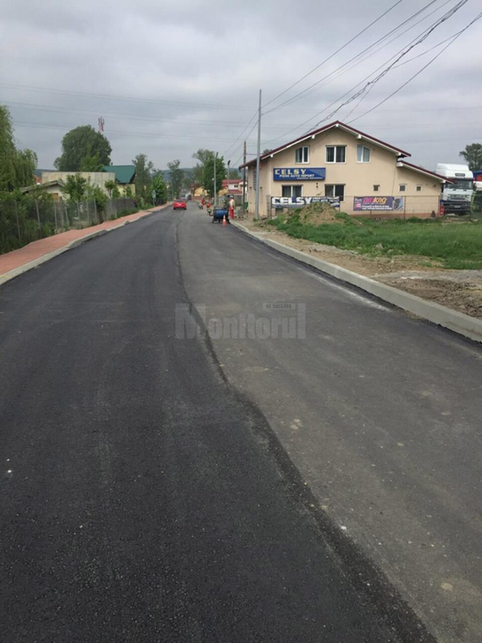 Strada Ștrandului a fost refăcută după o lungă perioadă de așteptare