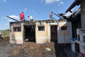 Ce a rămas după incendiul de la Milișăuți