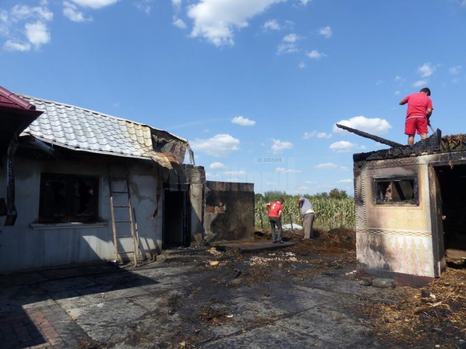 Ce a rămas după incendiul de la Milișăuți